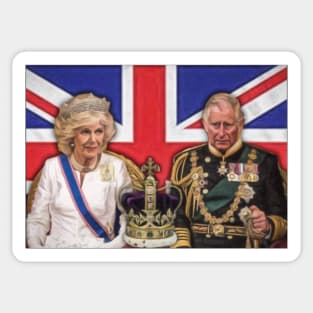 King Charles & Camilla Sticker